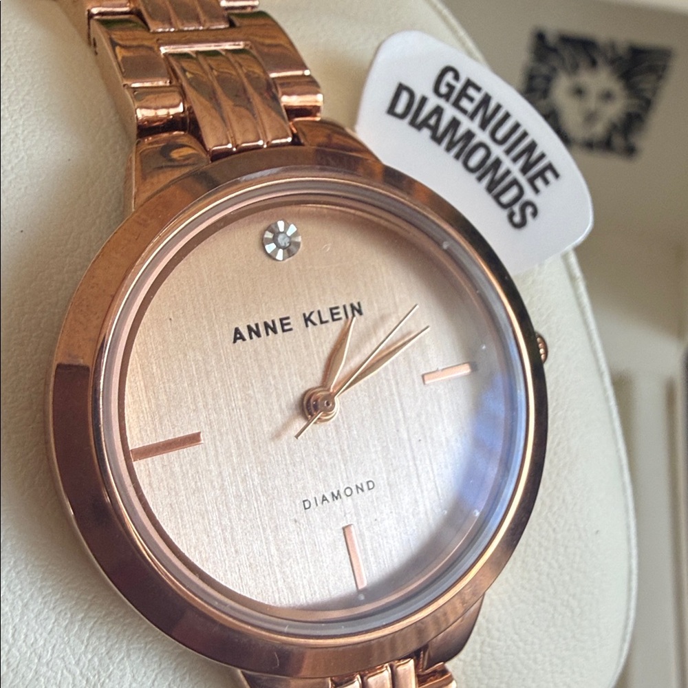 ANN KLEIN ROSE GOLD-TONE WATCH 🌟NWT🌟 - Picture 12 of 13